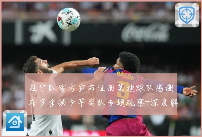 辽宁队官方宣布注册莱迪球队感谢布罗金顿今早离队专题观察-深度解析